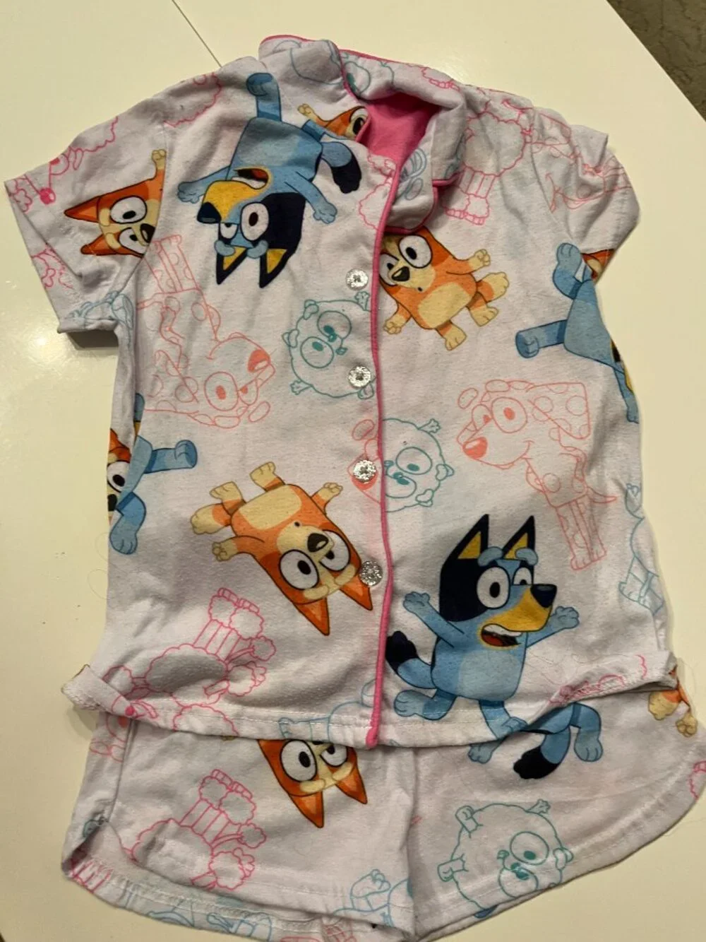 Bluey Pajamas (2 piece set) Size 6 / 6X - Previously Worn